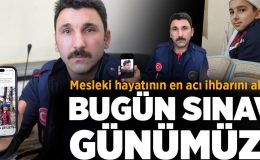 Mesleki hayatının en acı ihbarını eşinden aldı: Bugün sınav günümüz