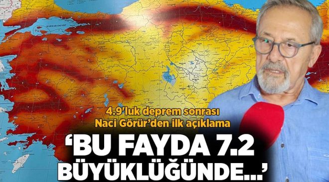 Son dakika… İstanbul’u sallayan depremle ilgili Naci Görür’den ilk açıklama